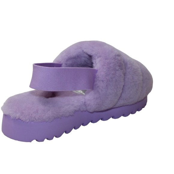 UGG Super Fluff Slipper Sandals Elastic strap Lavender Women's 8 NEW! - Picture 6 of 11